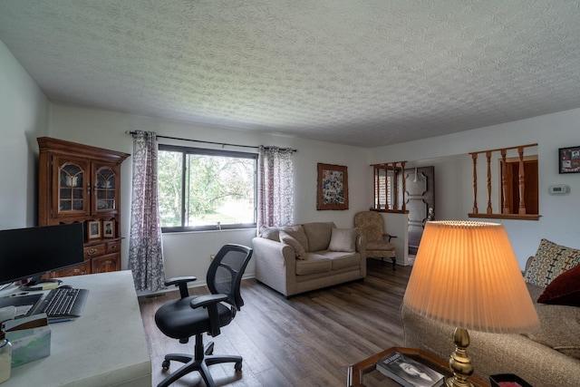 3709 Juniper St, Grove City, OH 43123 - office space featuring wood finished floors and a textured ceiling