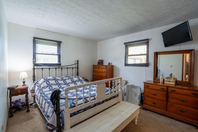 3709 Juniper St, Grove City, OH 43123 - bedroom with carpet, multiple windows, and a textured ceiling