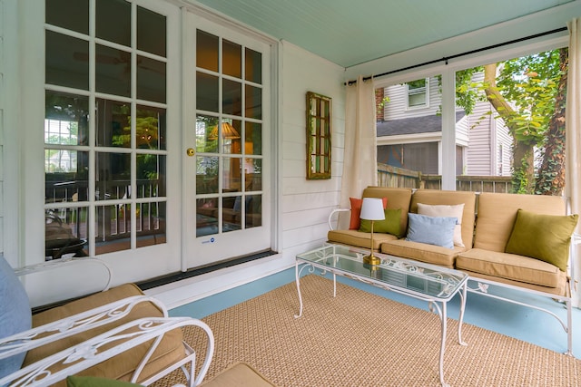 1010 Vernon Rd, Columbus, OH 43209 - sunroom / solarium featuring french doors