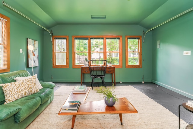 1010 Vernon Rd, Columbus, OH 43209 - living area with lofted ceiling and plenty of natural light