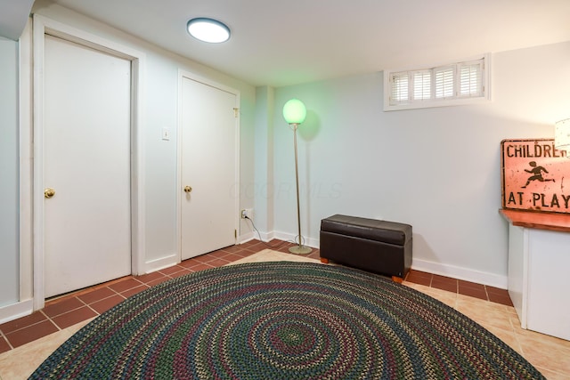 1010 Vernon Rd, Columbus, OH 43209 - finished basement with tile patterned floors