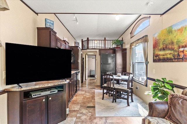 10950 Cherokee Dr Unit 59, Lakeview, OH 43331 - living area with lofted ceiling