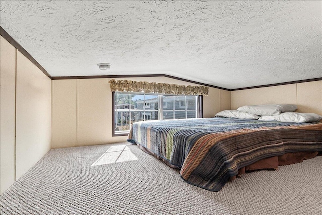 10950 Cherokee Dr Unit 59, Lakeview, OH 43331 - carpeted bedroom featuring crown molding and lofted ceiling