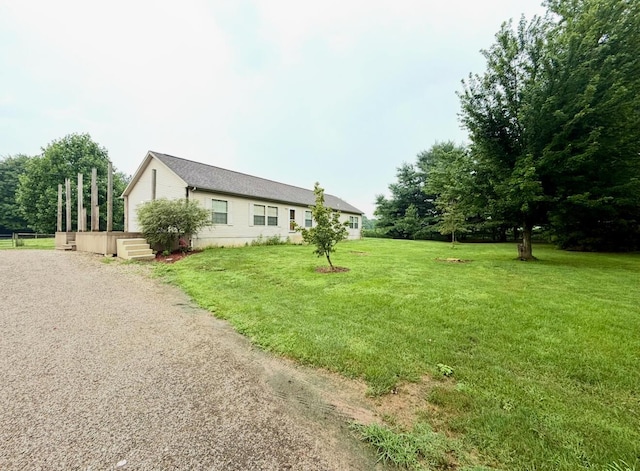 13944 Lafayette Rd, Utica, OH 43080 - view of home's exterior with a yard and gravel driveway