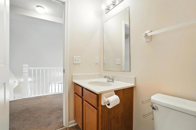 5804 Trail Creek Dr, Dublin, OH 43016 - bathroom featuring vanity and toilet