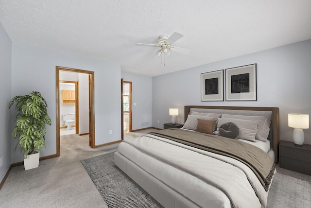 1280 Gemstone Sq W, Westerville, OH 43081 - bedroom featuring carpet flooring, a textured ceiling, and a ceiling fan