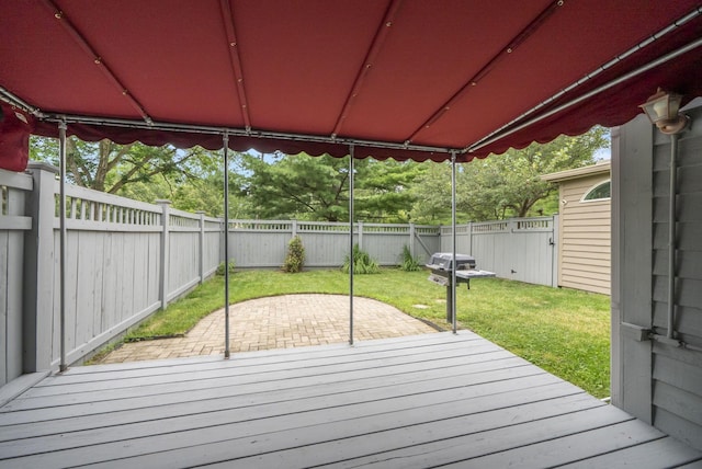 1280 Gemstone Sq W, Westerville, OH 43081 - wooden deck featuring a fenced backyard and a patio area