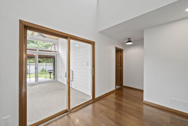 1280 Gemstone Sq W, Westerville, OH 43081 - spare room featuring wood finished floors and baseboards
