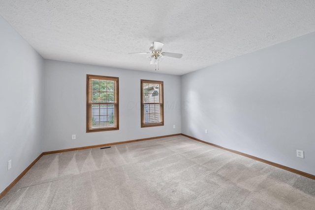 1280 Gemstone Sq W, Westerville, OH 43081 - carpeted empty room with a ceiling fan and a textured ceiling