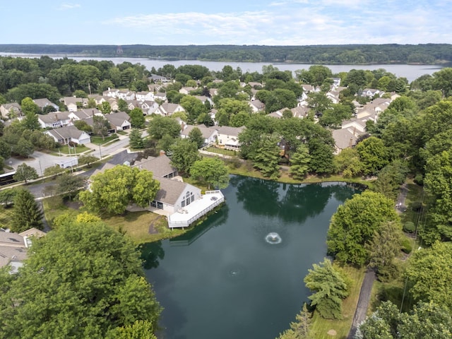 1280 Gemstone Sq W, Westerville, OH 43081 - aerial view of residential area featuring a nearby body of water