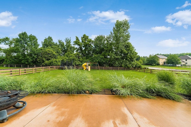 3012 Coltsbridge Dr, Lewis Center, OH 43035 - view of yard featuring a playground and a view of countryside