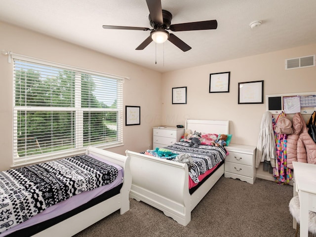 3012 Coltsbridge Dr, Lewis Center, OH 43035 - carpeted bedroom featuring ceiling fan