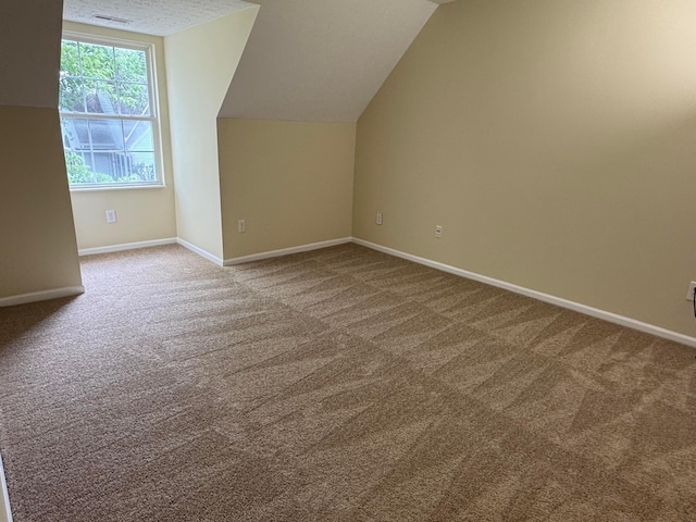 6282 Mcnaughten Place Ln Unit 39, Columbus, OH 43213 - additional living space with carpet and vaulted ceiling