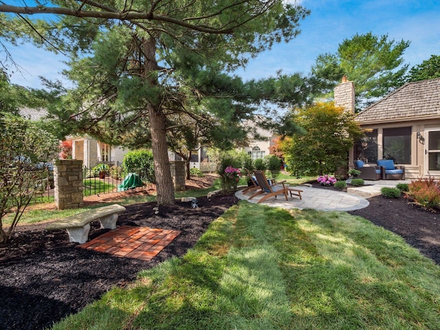 5767 Loch Maree Ct, Dublin, OH 43017 - view of grassy yard featuring a patio