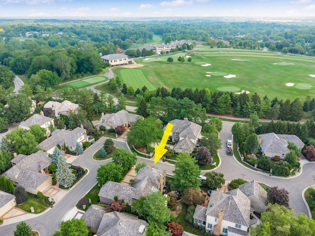 5767 Loch Maree Ct, Dublin, OH 43017 - aerial view of residential area with a local golf course