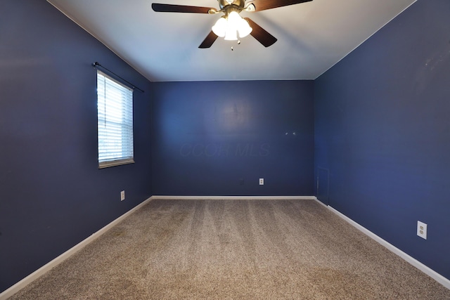 7617 Whitneyway Dr Unit 120, Columbus, OH 43085 - carpeted empty room featuring a ceiling fan and baseboards