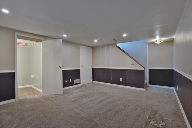 7617 Whitneyway Dr Unit 120, Columbus, OH 43085 - finished below grade area with carpet floors and recessed lighting