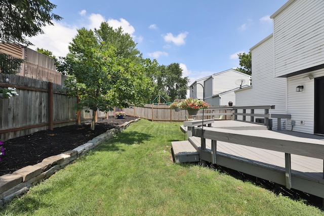 7617 Whitneyway Dr Unit 120, Columbus, OH 43085 - fenced backyard featuring a wooden deck