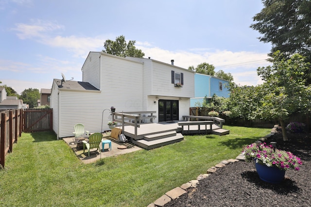 7617 Whitneyway Dr Unit 120, Columbus, OH 43085 - back of house with a fenced backyard and a deck