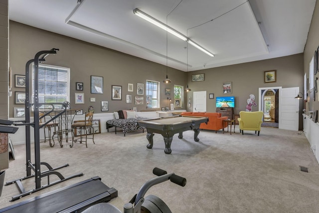 131 E Chestnut St, Lancaster, OH 43130 - game room with carpet and billiards