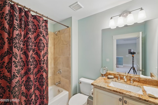 27 Normandy Ave, Bluffton, SC 29910 - full bath with vanity, shower / bath combination with curtain, and toilet