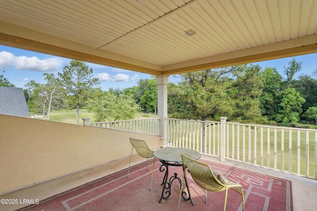 27 Normandy Ave, Bluffton, SC 29910 - view of patio / terrace with view of scattered trees