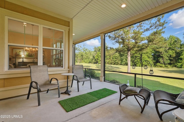 27 Normandy Ave, Bluffton, SC 29910 - sunroom featuring view of scattered trees