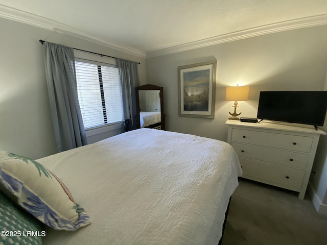 171 Beach Club Villa Dr Unit 171, Fripp Island, SC 29920 - bedroom featuring ornamental molding and carpet floors
