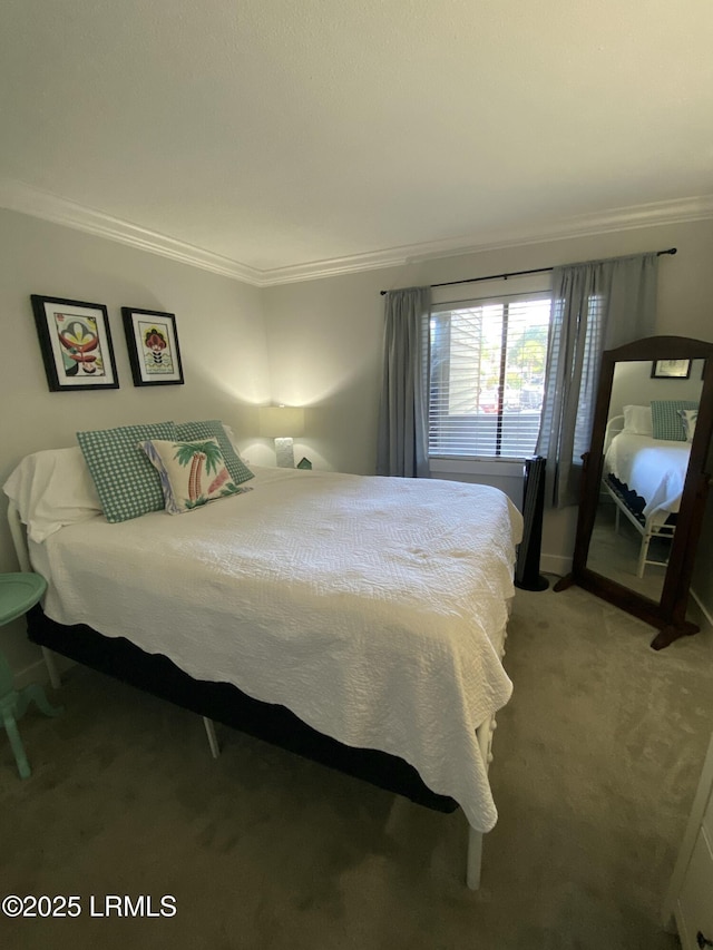 171 Beach Club Villa Dr Unit 171, Fripp Island, SC 29920 - bedroom featuring crown molding and light carpet