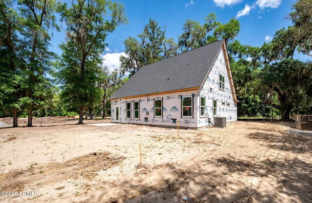 1 Alumni Rd, Beaufort, SC 29907 - back of house featuring roof with shingles and cooling unit