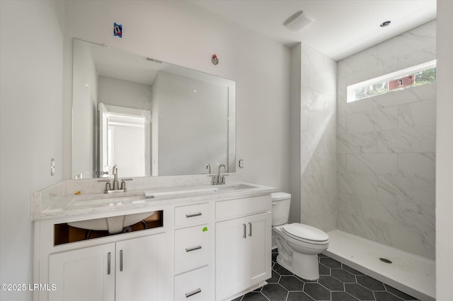 1 Alumni Rd, Beaufort, SC 29907 - full bathroom featuring double vanity, a sink, tile patterned floors, and toilet
