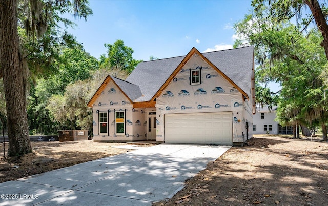 1 Alumni Rd, Beaufort, SC 29907 - property in mid-construction with an attached garage, roof with shingles, and driveway