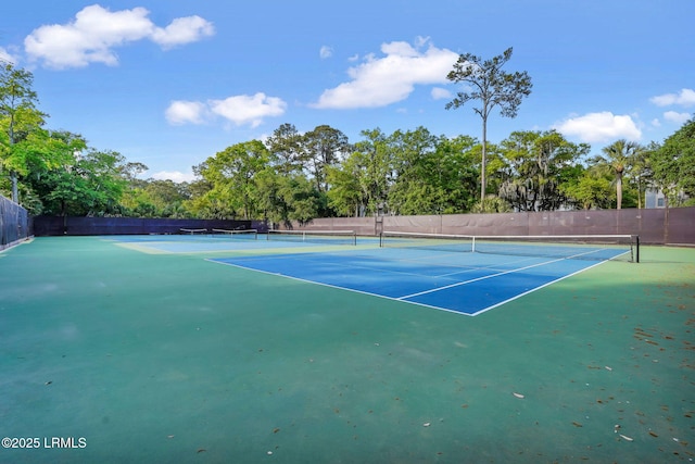 view of sport court with community basketball court and fence