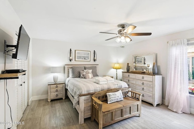 45 Queens Folly Rd Unit 794, Hilton Head Island, SC 29928 - bedroom featuring light wood finished floors and a ceiling fan