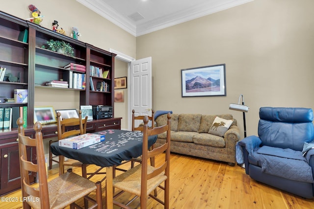 44 Richland Dr, Bluffton, SC 29910 - sitting room featuring light wood-style flooring and ornamental molding