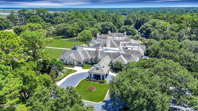 44 Richland Dr, Bluffton, SC 29910 - bird's eye view with a wooded view