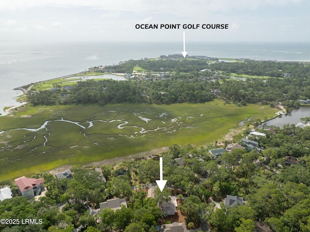 106 Sand Piper Run, Fripp Island, SC 29920 - aerial view of property's location with a large body of water