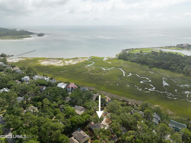 106 Sand Piper Run, Fripp Island, SC 29920 - aerial view of property's location featuring a large body of water