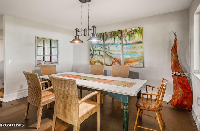 view of dining area