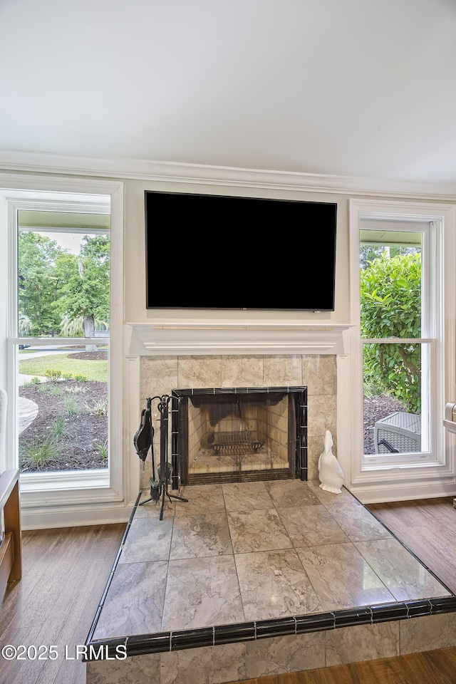 51 White Oaks Cir, Bluffton, SC 29910 - detailed view of a tile fireplace