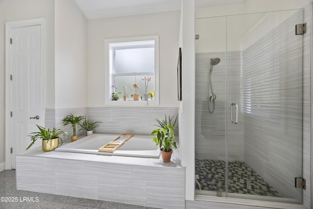 51 White Oaks Cir, Bluffton, SC 29910 - bathroom featuring a bath and a stall shower