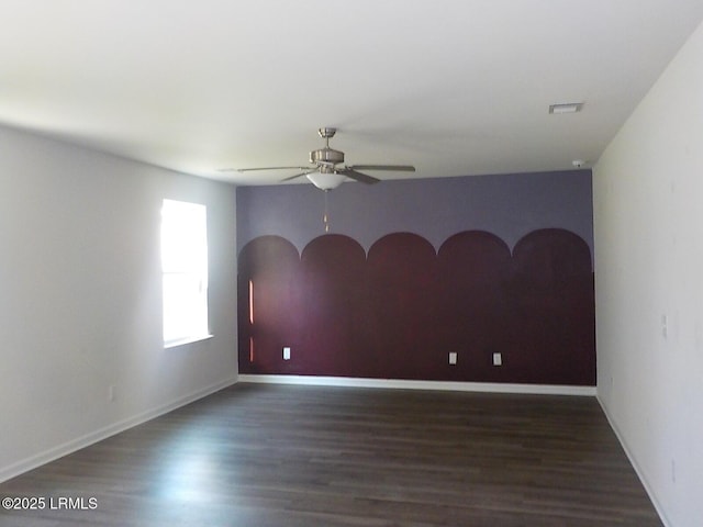 127 Teal Bluff Blvd, Seabrook, SC 29940 - unfurnished room with ceiling fan and wood finished floors