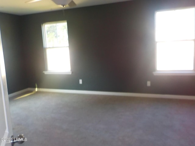 127 Teal Bluff Blvd, Seabrook, SC 29940 - carpeted empty room with ceiling fan and baseboards