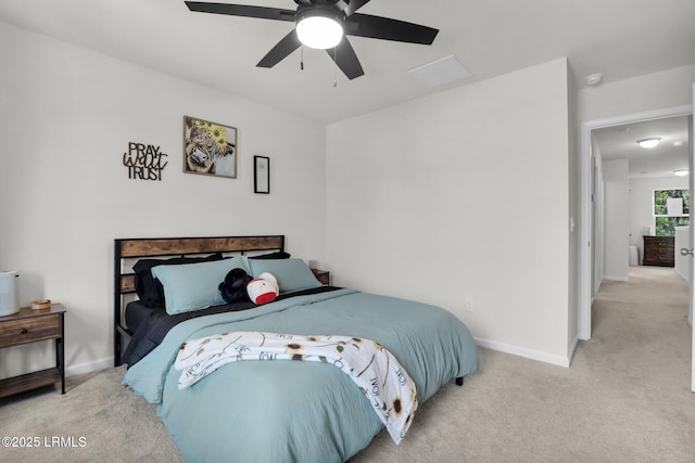 101 Palmetto Breeze Cir, Beaufort, SC 29907 - bedroom featuring carpet floors, baseboards, and ceiling fan