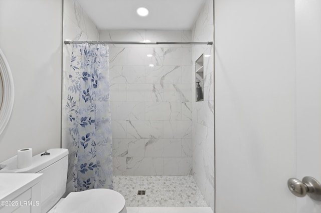 400 William Hilton Pkwy Unit 110, Hilton Head Island, SC 29926 - full bathroom featuring a tile shower and vanity