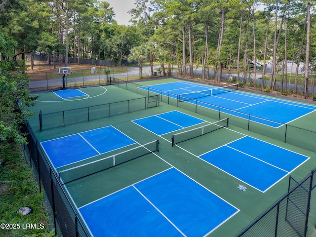 400 William Hilton Pkwy Unit 110, Hilton Head Island, SC 29926 - view of tennis court with community basketball court