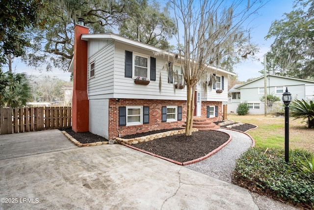 view of split foyer home