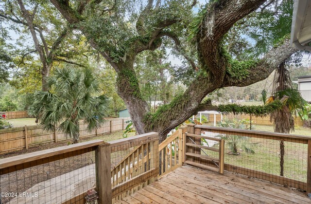 view of deck