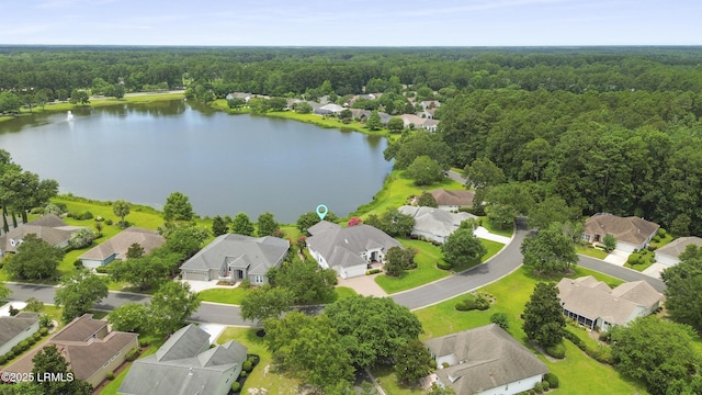 102 Lake Somerset Cir, Bluffton, SC 29909 - aerial perspective of suburban area with a nearby body of water