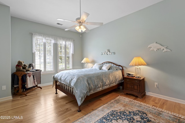 102 Lake Somerset Cir, Bluffton, SC 29909 - bedroom with wood finished floors and a ceiling fan